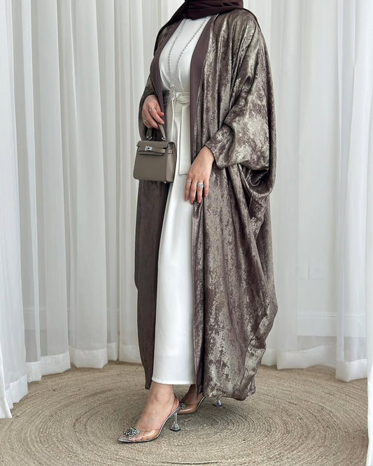 Ensemble EMELY – Abaya 3 Pièces Haut de Gamme