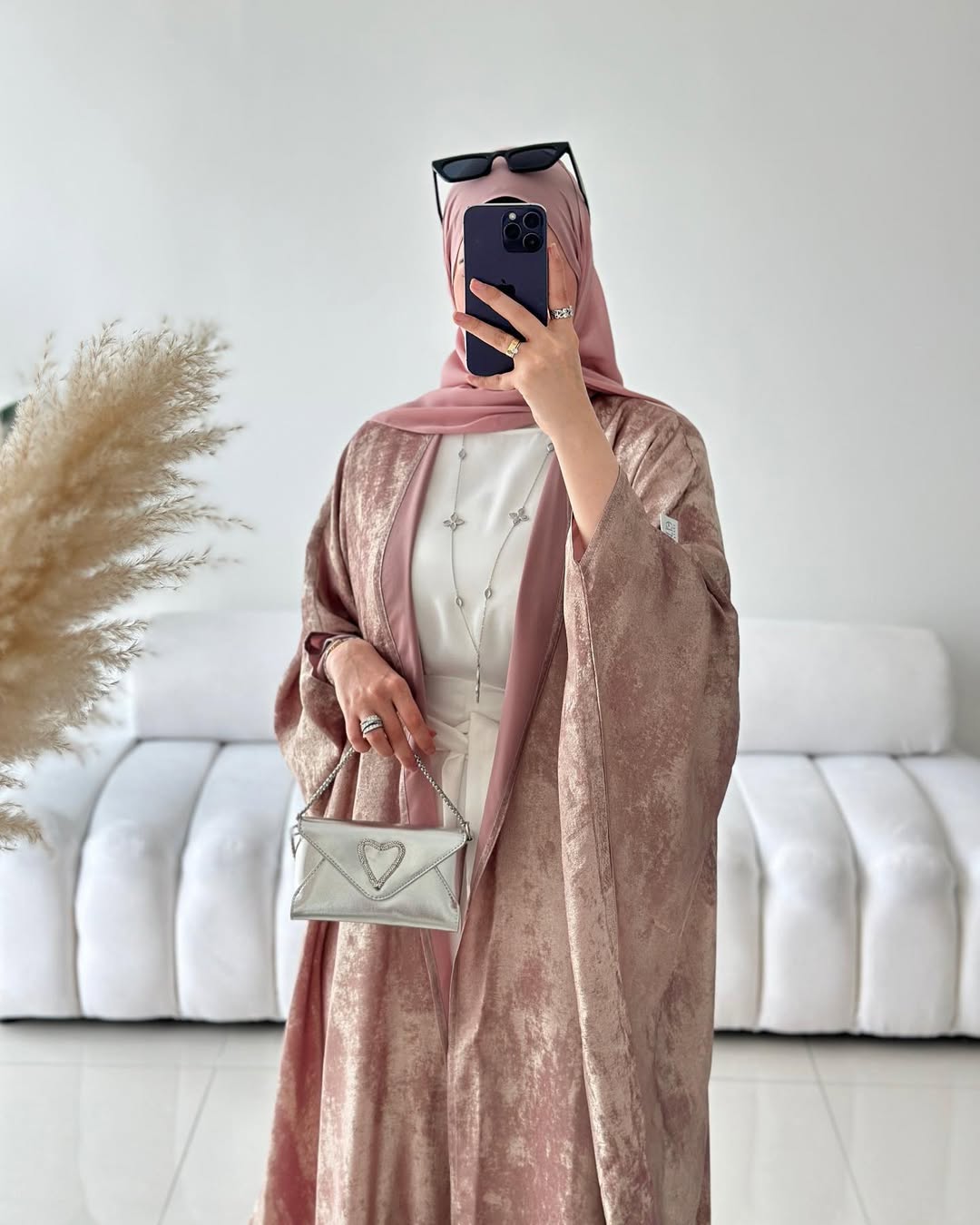 Ensemble EMELY – Abaya 3 Pièces Haut de Gamme