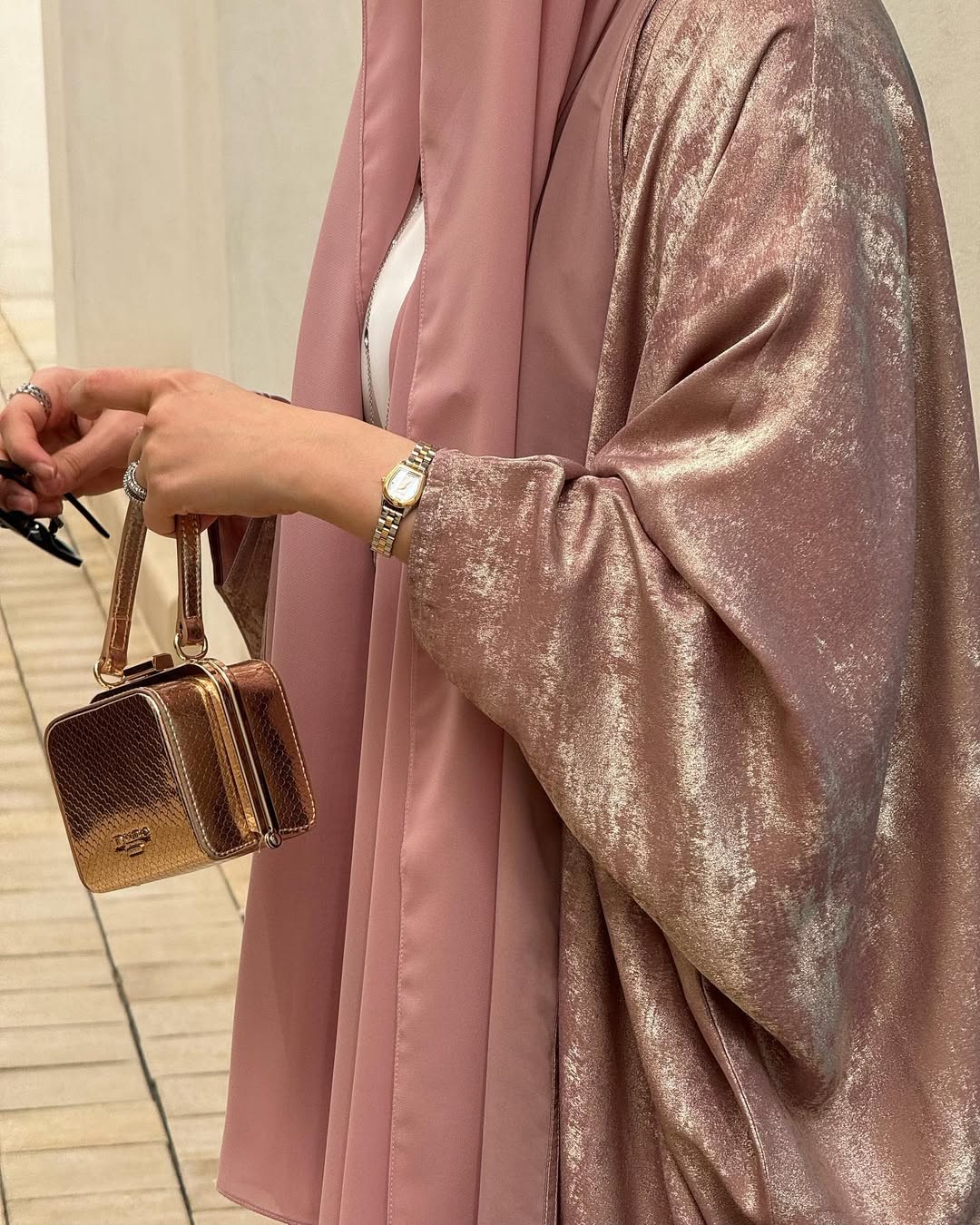 Ensemble EMELY – Abaya 3 Pièces Haut de Gamme