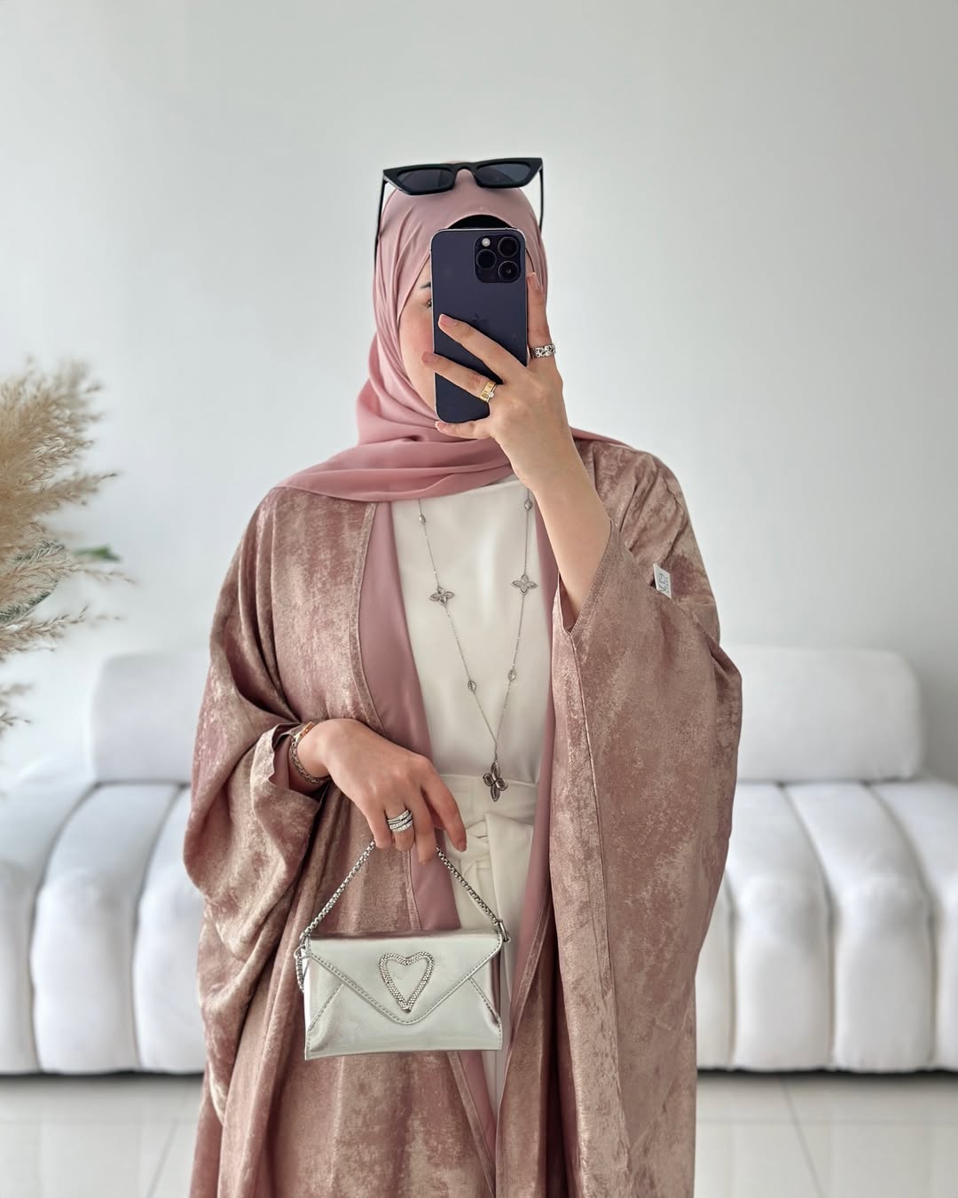 Ensemble EMELY – Abaya 3 Pièces Haut de Gamme