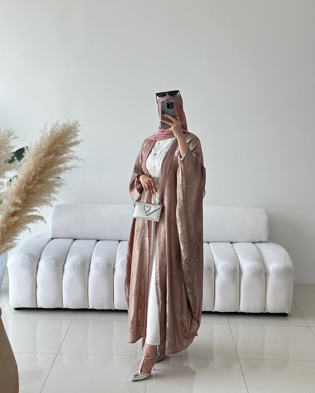 Ensemble EMELY – Abaya 3 Pièces Haut de Gamme