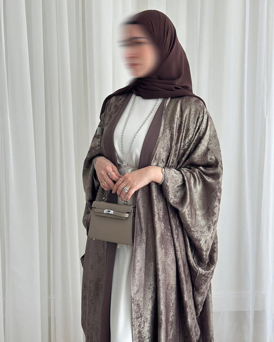 Ensemble EMELY – Abaya 3 Pièces Haut de Gamme