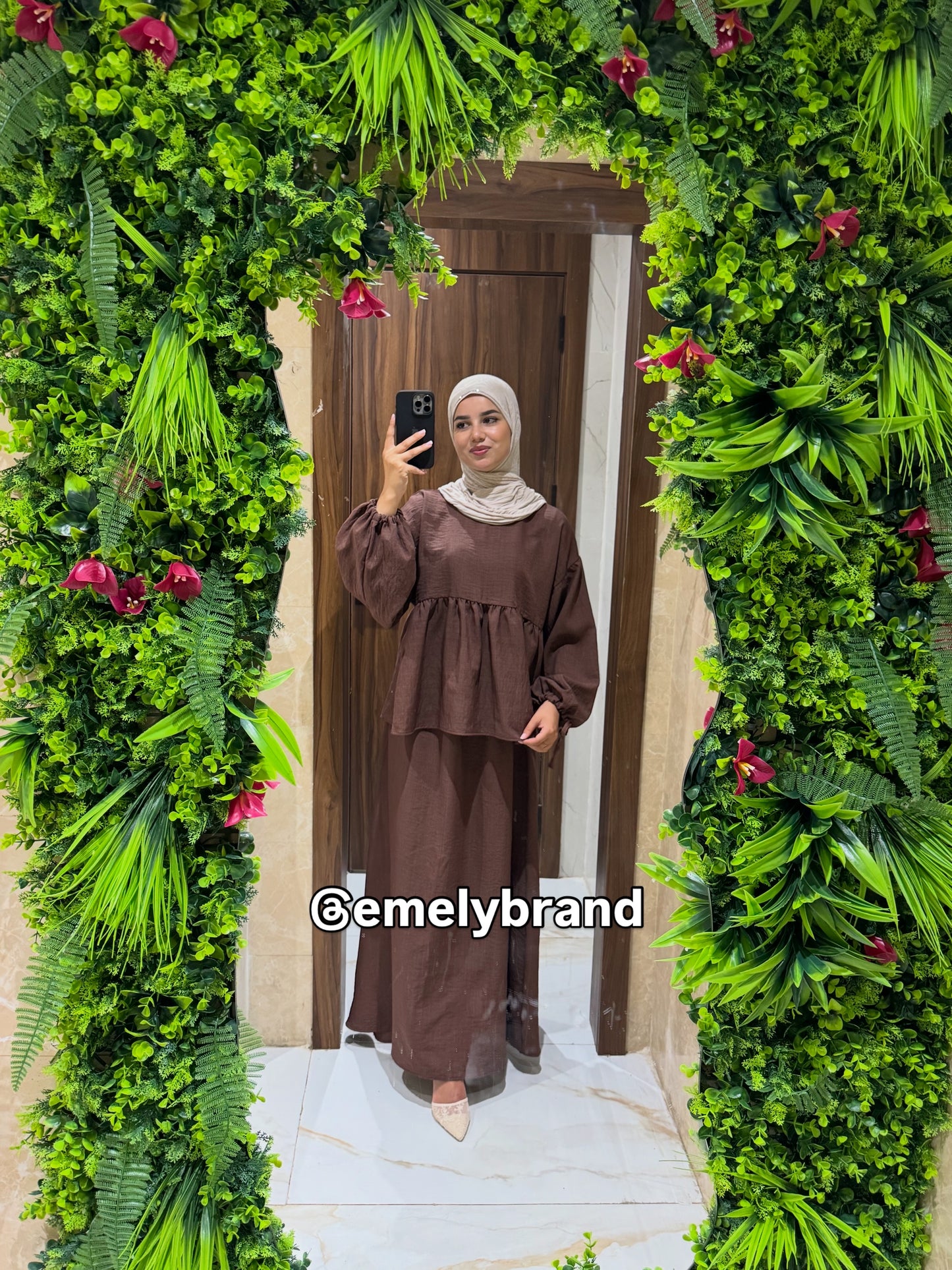 Ensemble EMELY en Lin 2 Pièces Femme – Jupe Longue & Haut Ample | EMELY