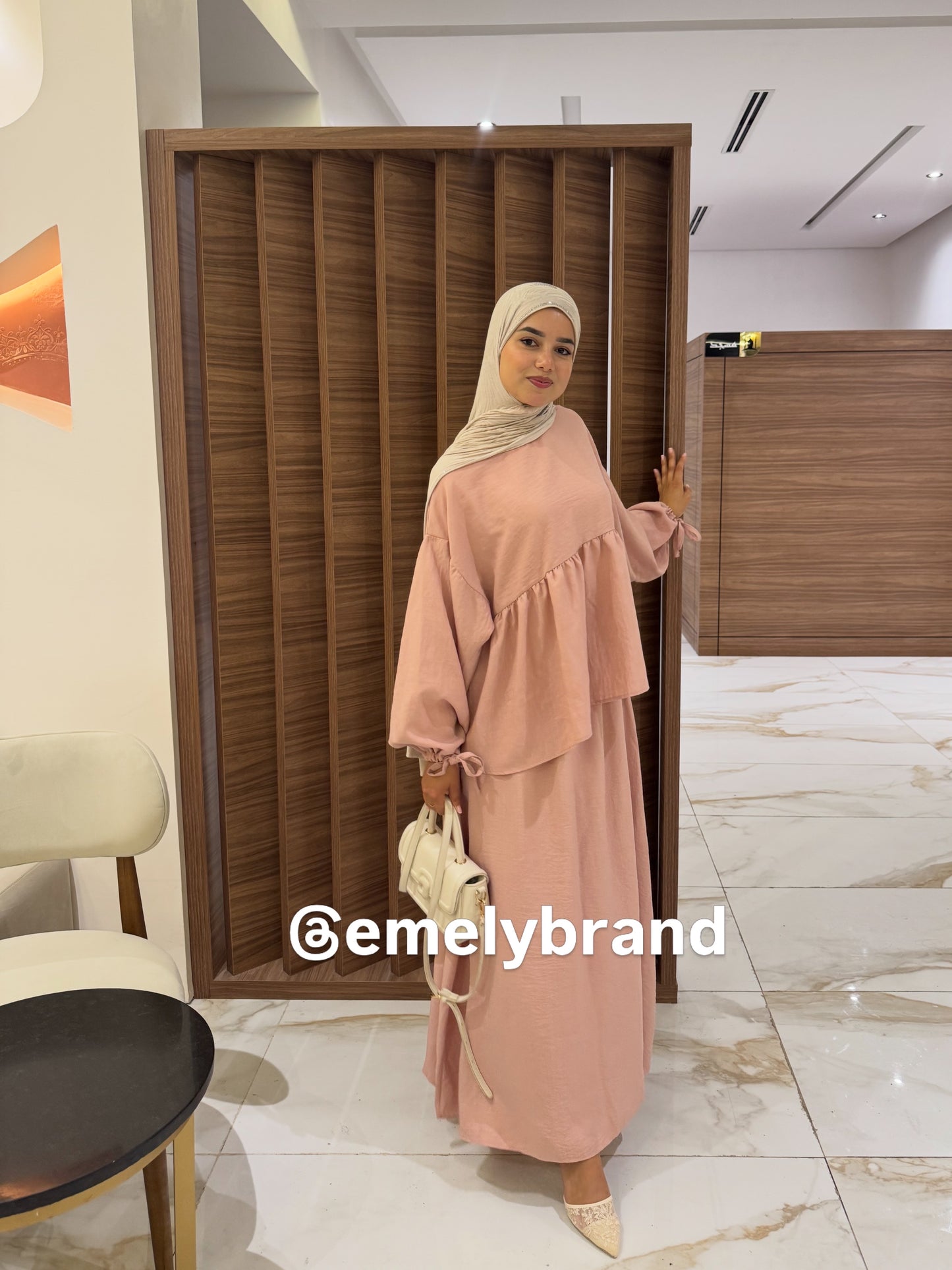 Ensemble EMELY en Lin 2 Pièces Femme – Jupe Longue & Haut Ample | EMELY