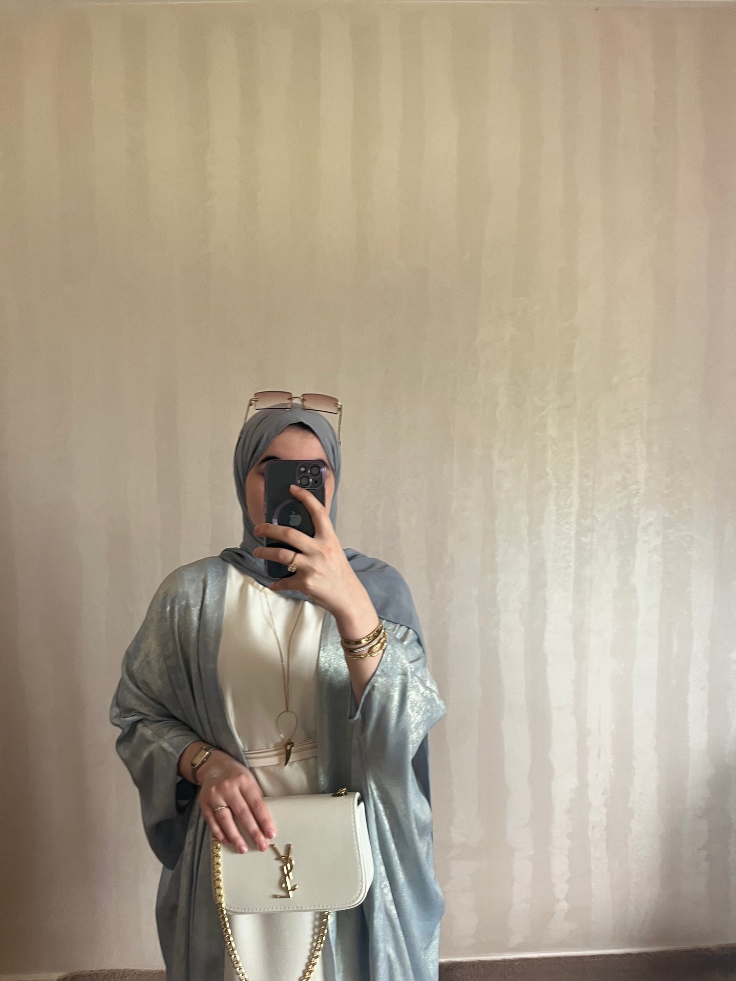 Ensemble EMELY – Abaya 3 Pièces Haut de Gamme