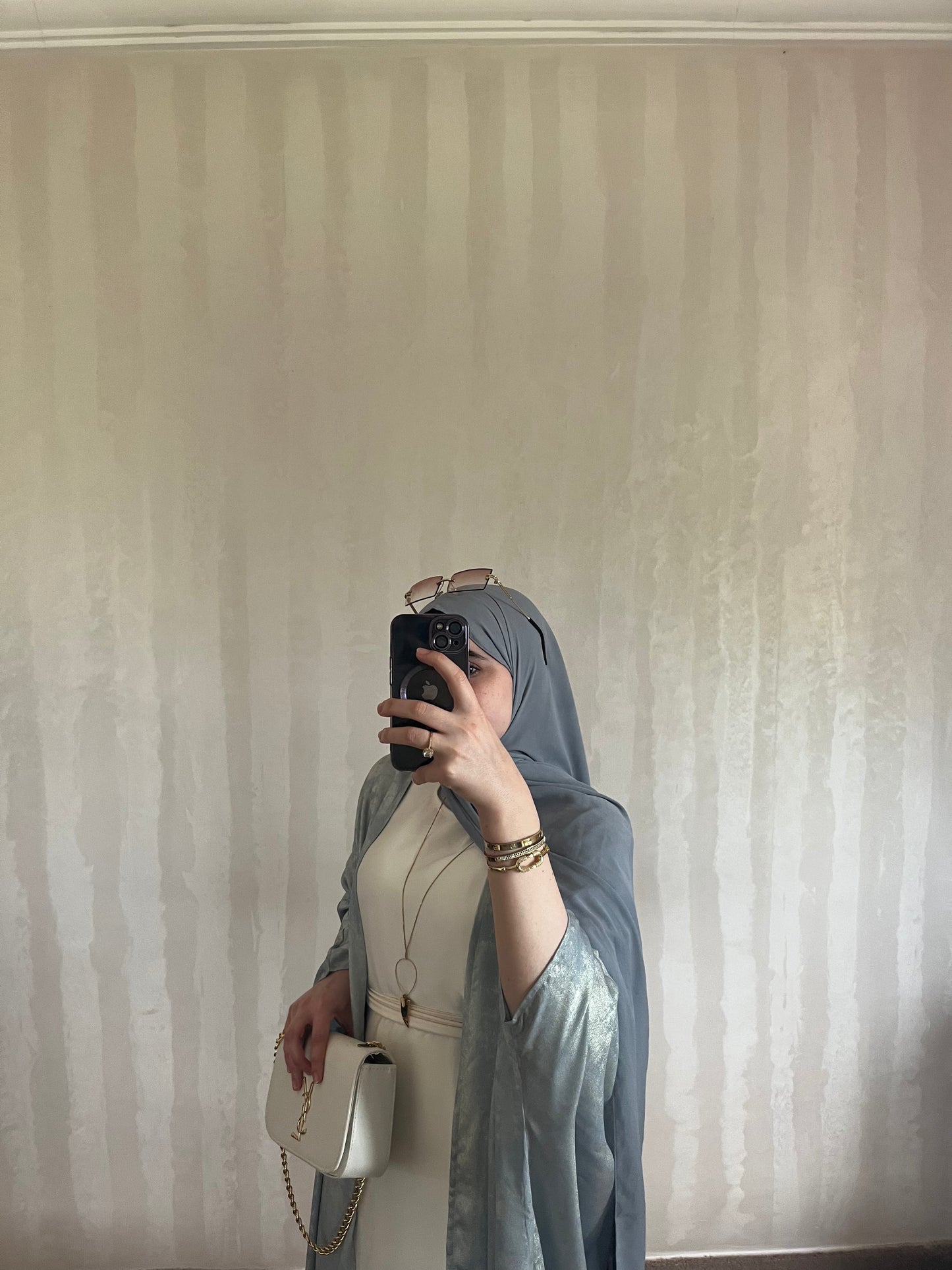 Ensemble EMELY – Abaya 3 Pièces Haut de Gamme