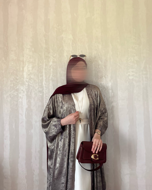 Ensemble EMELY – Abaya 3 Pièces Haut de Gamme