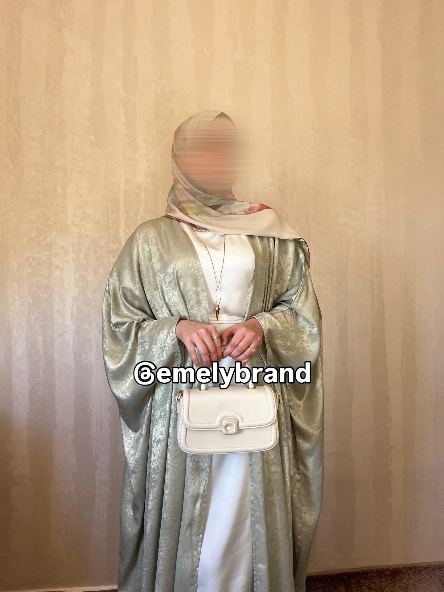 Ensemble EMELY – Abaya 3 Pièces Haut de Gamme