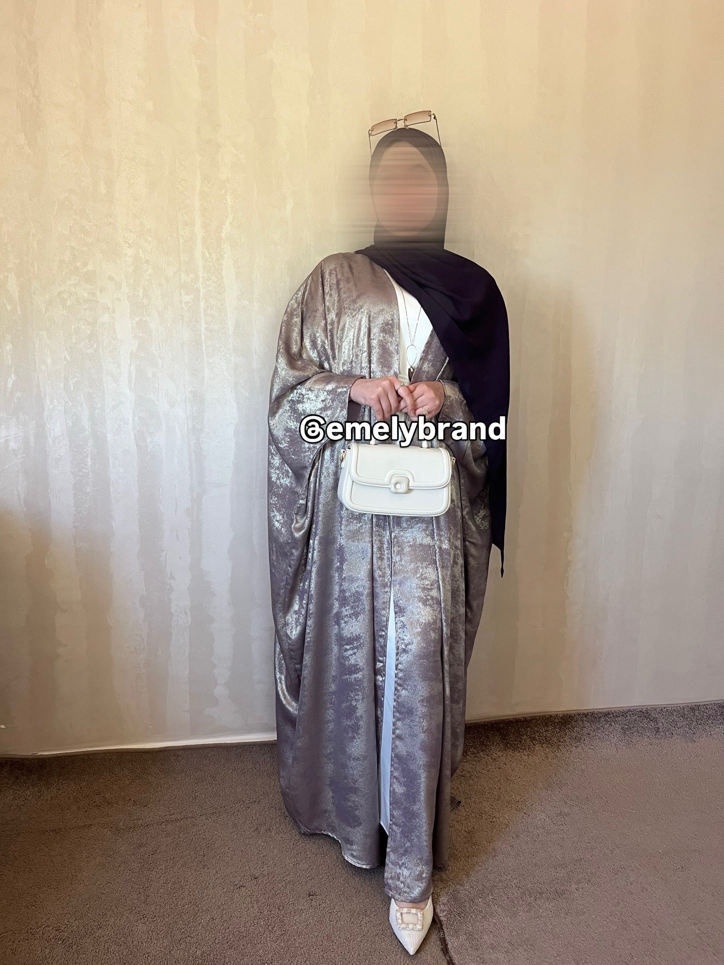 Ensemble EMELY – Abaya 3 Pièces Haut de Gamme