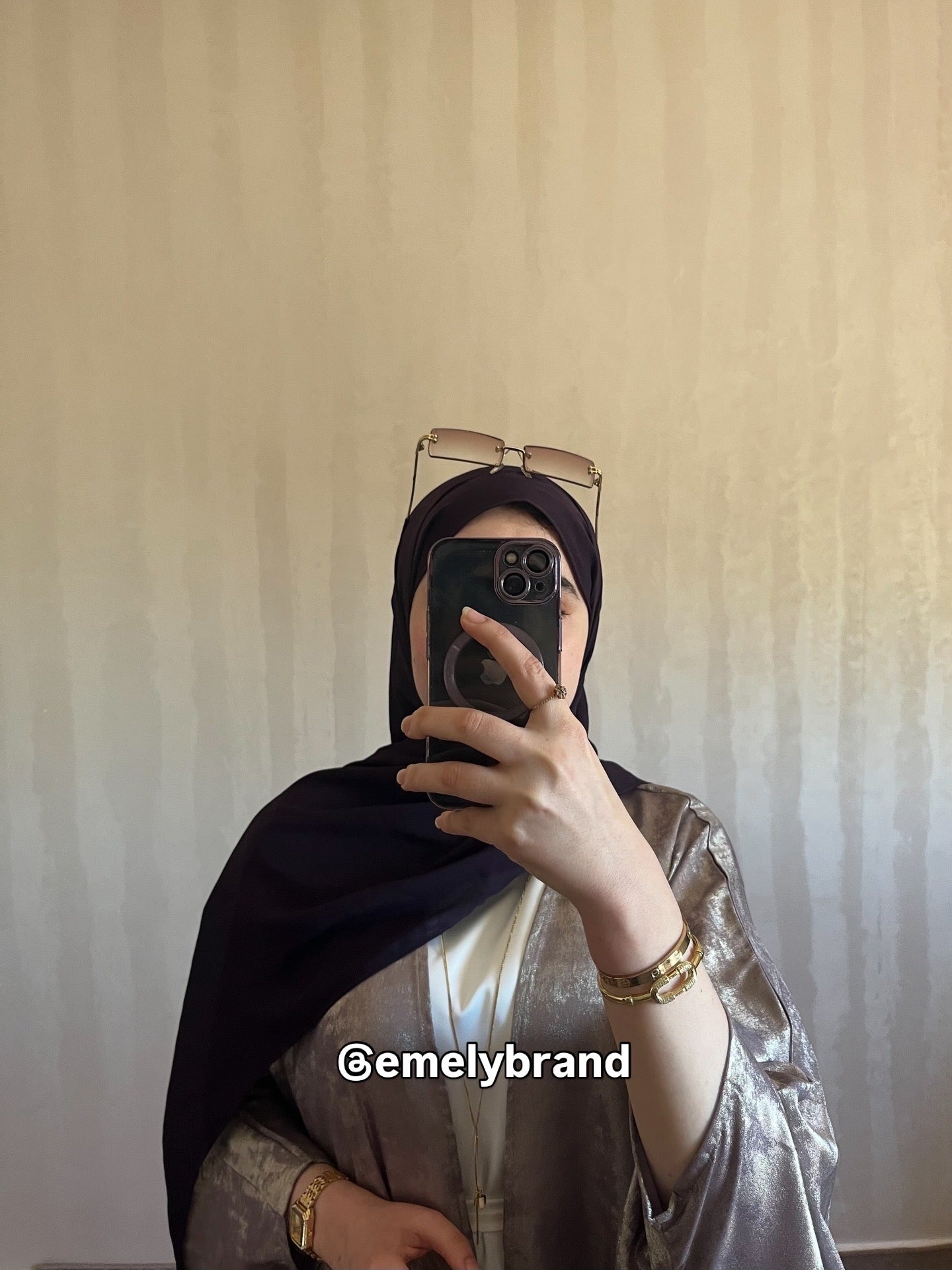 Ensemble EMELY – Abaya 3 Pièces Haut de Gamme